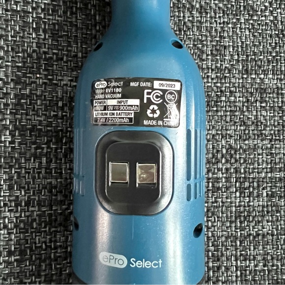 NIB Slim Cordless Handheld Vacuum with Charging Station by ePro Select- Blue - Picture 5 of 16